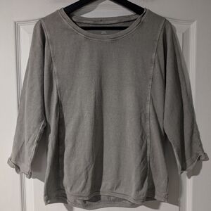 (Flaws) Soft Surroundings | Knit Tunic With Cuffed Sleeves
